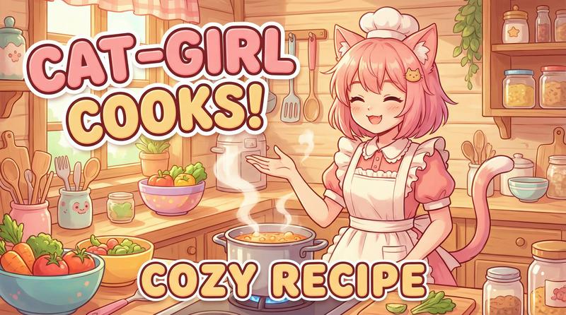萝莉岛生活动漫-猫娘厨房日记-美食动漫教程