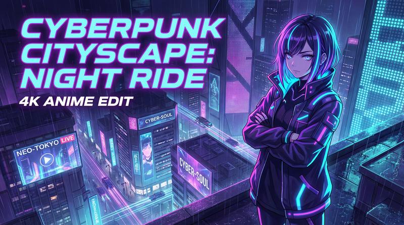 萝莉岛科幻动漫-赛博霓虹夜行录-动漫剪辑